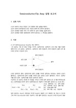 Semiconductor Op Amp 실험 보고서 (A+)