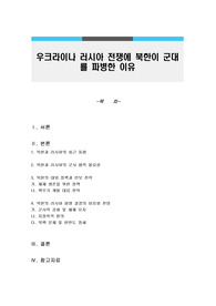 우크라이나 러시아 전쟁에 북한이 군대를 파병한 이유