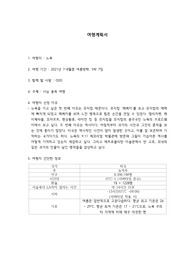 [보고서]대학생 뉴욕 여행 계획 보고서