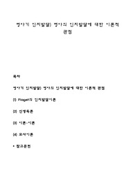 영아기 인지발달) 영아의 인지발달에 대한 이론적 관점