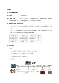 [일반화학실험 A+레포트(고찰)] 나노입자의 합성