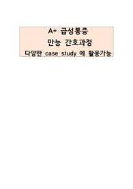 A+ 급성통증 간호과정, 수술과 관련된 급성통증, 어떤 사례에도 적용가능한 만능 통증 간호과정