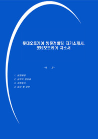 롯데오토케어 방문정비팀 자기소개서, 롯데오토케어 자소서