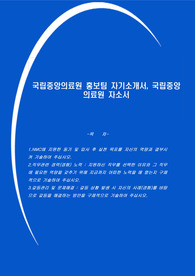 국립중앙의료원 홍보팀 자기소개서, 국립중앙의료원 자소서