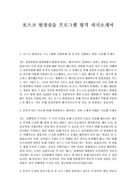포스코 2024년 설비기술 현장실습 프로그램 합격자기소개서 합격자소사