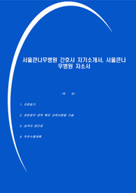 서울큰나무병원 간호사 자기소개서, 서울큰나무병원 자소서