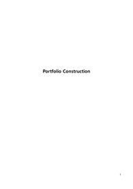 CFA level3, 레벨3 [공통과정] 2 Portfolio Construction (전과목 보유)