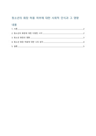 청소년의 화장 허용 여부- 청소년의 화장 허용에 대한 사회적 인식과 그 영향
