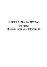 A+ 성인간호학 CASE &lt;간내 담관암 Cholangiocarcinoma&gt;