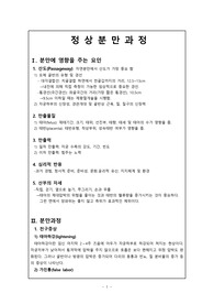 여성간호학 정상분만과정 문헌고찰