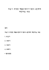 버논이 주장한 제품수명주기이론의 4단계에 해당하는 내용