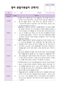 2학기 영아 관찰일지 만 1세 10명 - 평가제