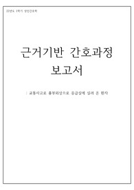 혈흉 CASE STUDY 근거기반 간호과정 보고서 진단 5개, 과정 1개