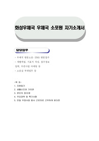 화성우체국 우체국 소포원 자기소개서