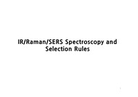 [KAIST] IR / Raman / SERS spectroscopy and selection rule