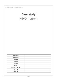 여성간호학   LSVD 자연분만 CASE STUDY 간호과정, 간호진단