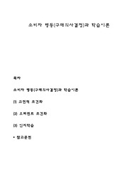 소비자 행동(구매의사결정)과 학습이론