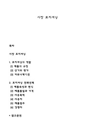 시장 포지셔닝