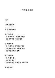 가격결정목표
