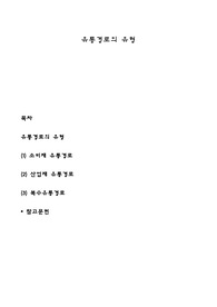 유통경로의 유형