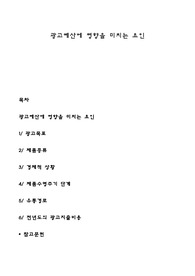 광고예산에 영향을 미치는 요인