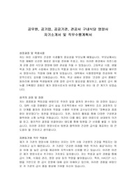 공무원, 공기업, 공공기관, 관공서 구내식당 영양사 자기소개서 및 직무수행계획서
