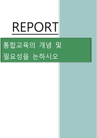 [레포트]통합교육의 개념과 필요성에 대해 논하시오
