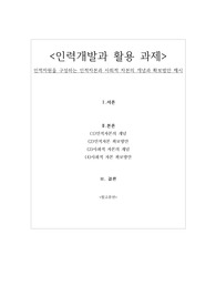 위더스 인력개발과 활용  인적자원을 구성하는 인적자본과 사회적 자본의 개념과 확보방안 제시