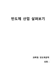 반도체 산업 살펴보기