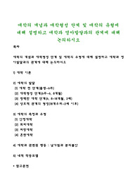 애착의 개념과 애착형성 단계 및 애착의 유형에 대해 설명하고 애착과 영아발달과의 관계에 대해 논의하시오