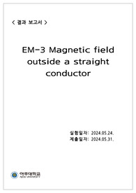 아주대)현대물리학실험 Magnetic field outside a straight conductor 결과
