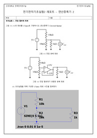 건국대학교 전기전자기초실험2 연산증폭기2 예비레포트 결과레포트