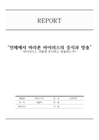 [경복대 간호학과 생리학 A+자료]바이러스의 증식과 방출 생물학 보고서 과제 A+자료입니다