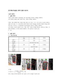 중앙대학교 옴의 법칙 결과 보고서