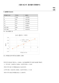알코올의 정량분석_결과보고서A+