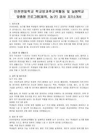 인천연일학교 학교방과후교육활동 및 늘봄학교 맞춤형 프로그램(체육, 농구) 강사 자기소개서