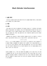 응용광학실험 - 마하젠더 간섭계