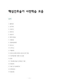 핵심간호술기 사전학습 모음