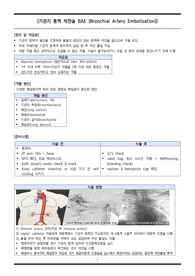 기관지동맥색전술(BAE)