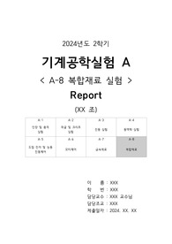 기계공학실험A 복합재료 결과보고서 (2024년도)
