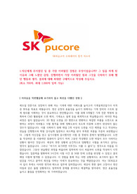 SK피유코어 오퍼레이터 자소서