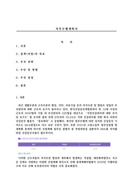 의성군보건관리자 서류합격 직무수행계획서