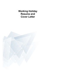 워킹홀리데이 외국계 이력서 Resume Cover letter