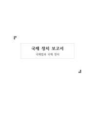 국제법과 국제정치 - 개념과 분쟁 사례 및 평화적 해결방안