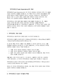 무역의존도는 무엇이고 무역의존도가 높은 국가에는 어떠한 국가들이 있는지 나열하시오