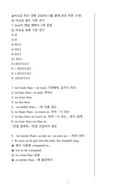 비교급 구문 총정리