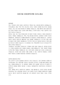 유진기업 인턴(전략기획) 자기소개서