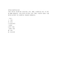 변수의 기능에 따른 분류(독립, 종속, 매개, 조절변수)를 하고 각 변수에 대해 설명하시오