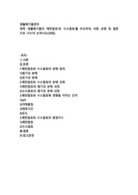생활폐기물의 &#039;메탄발효&#039;와 &#039;수소발효&#039;를 비교하여, 서론, 본론 및 결론으로 나누어 논하시오