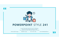 241 남학생 아이콘 말풍선 프레임 배경 PPT 파워포인트 템플릿 by 아기팡다